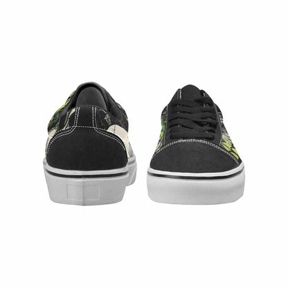 WOMEN'S Rainbow From Skull S Lace-Up Canvas Neon Fantasy Custom Shoes