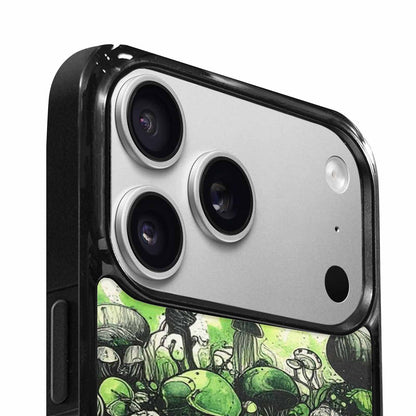 iPhone 17 Pro Max Case — Sea Creature Burst Black Original Art, Custom Designed Case Cover