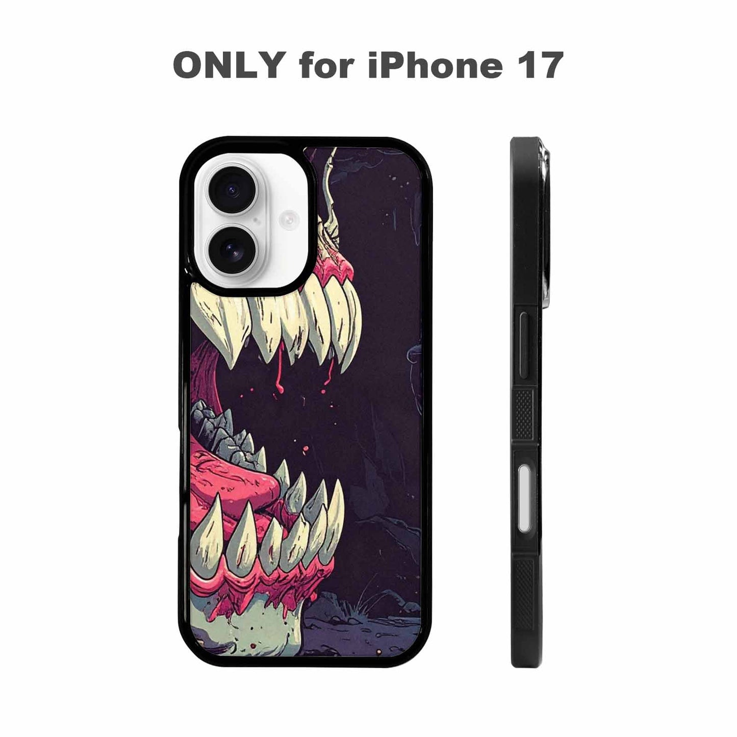 iPhone 17 Case — Skull Dark Art Gothic Print Gothic, Custom Made Phone Cover