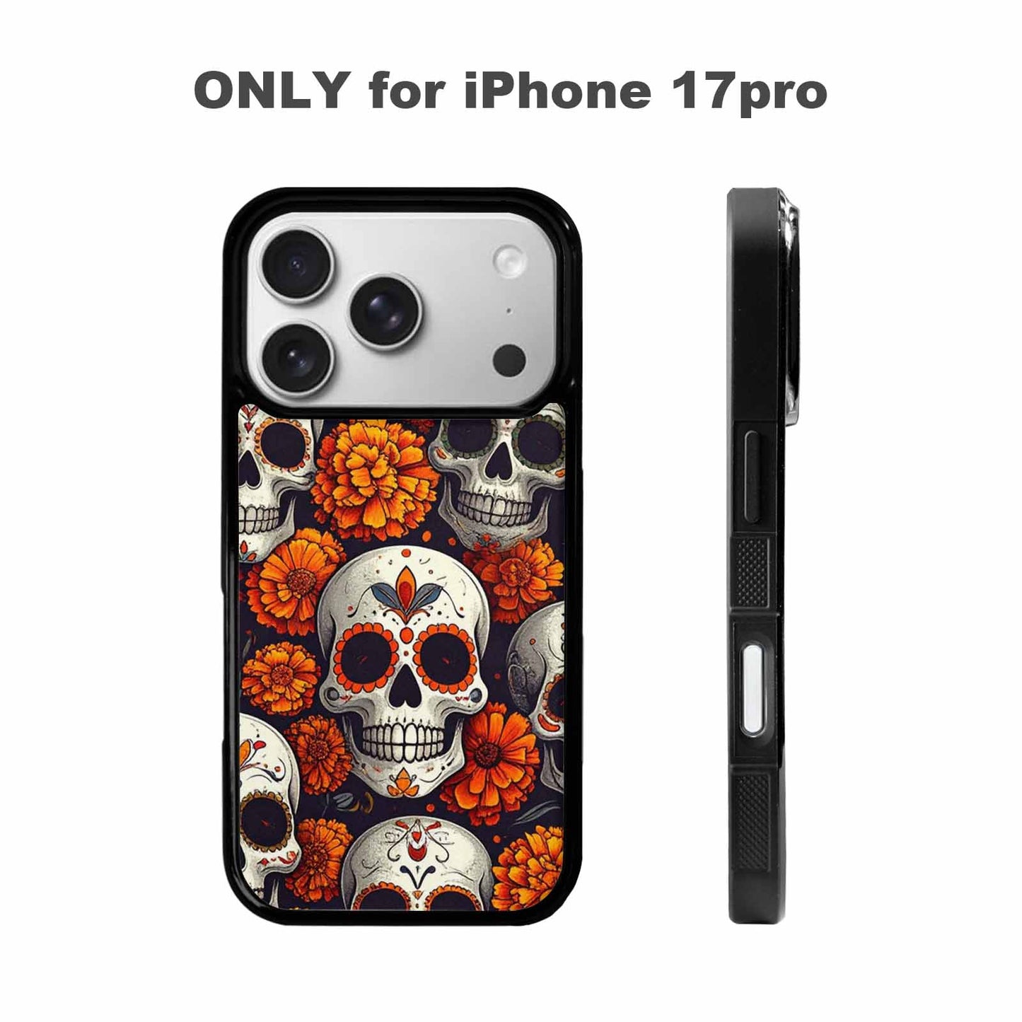 iPhone 17 Pro Case — Skull Dark Art Gothic Print Gothic, Customized Protective Case