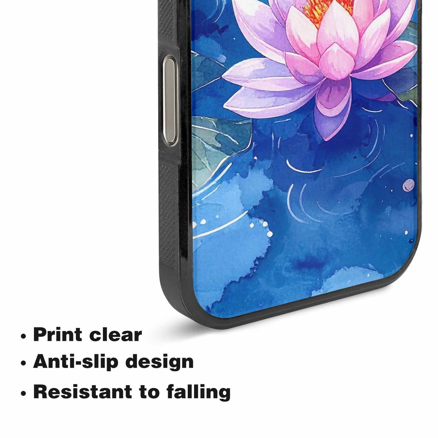 iPhone 16 Pro Max Case — Monet Water Lilies Painting Pattern, Unique Phone Case Design