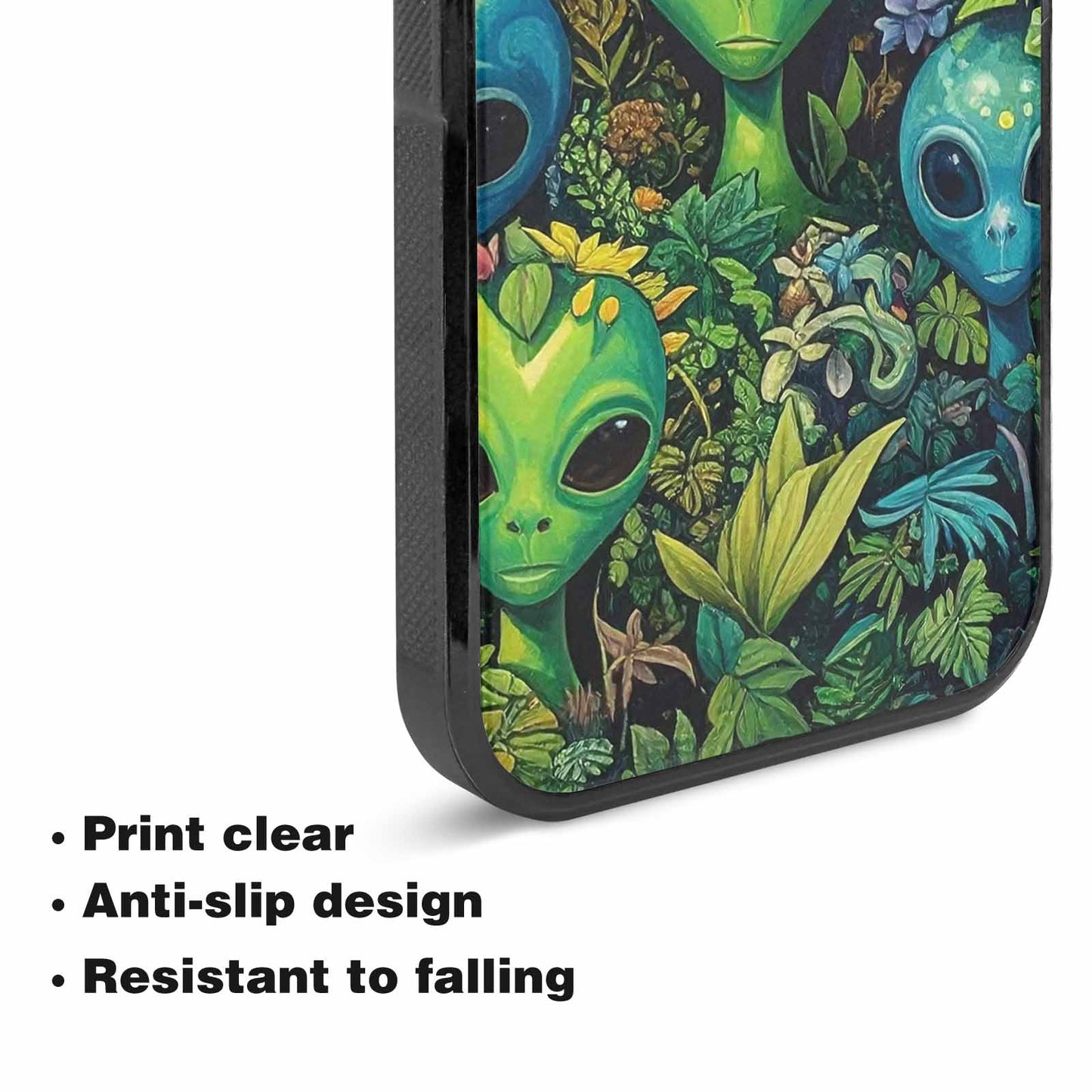 iPhone 15 Plus Case — Aliens Pattern Hundreds Of Sma Giq, Custom Print Case Cover