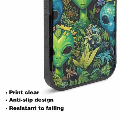 iPhone 15 Plus Case — Aliens Pattern Hundreds Of Sma Giq, Custom Print Case Cover