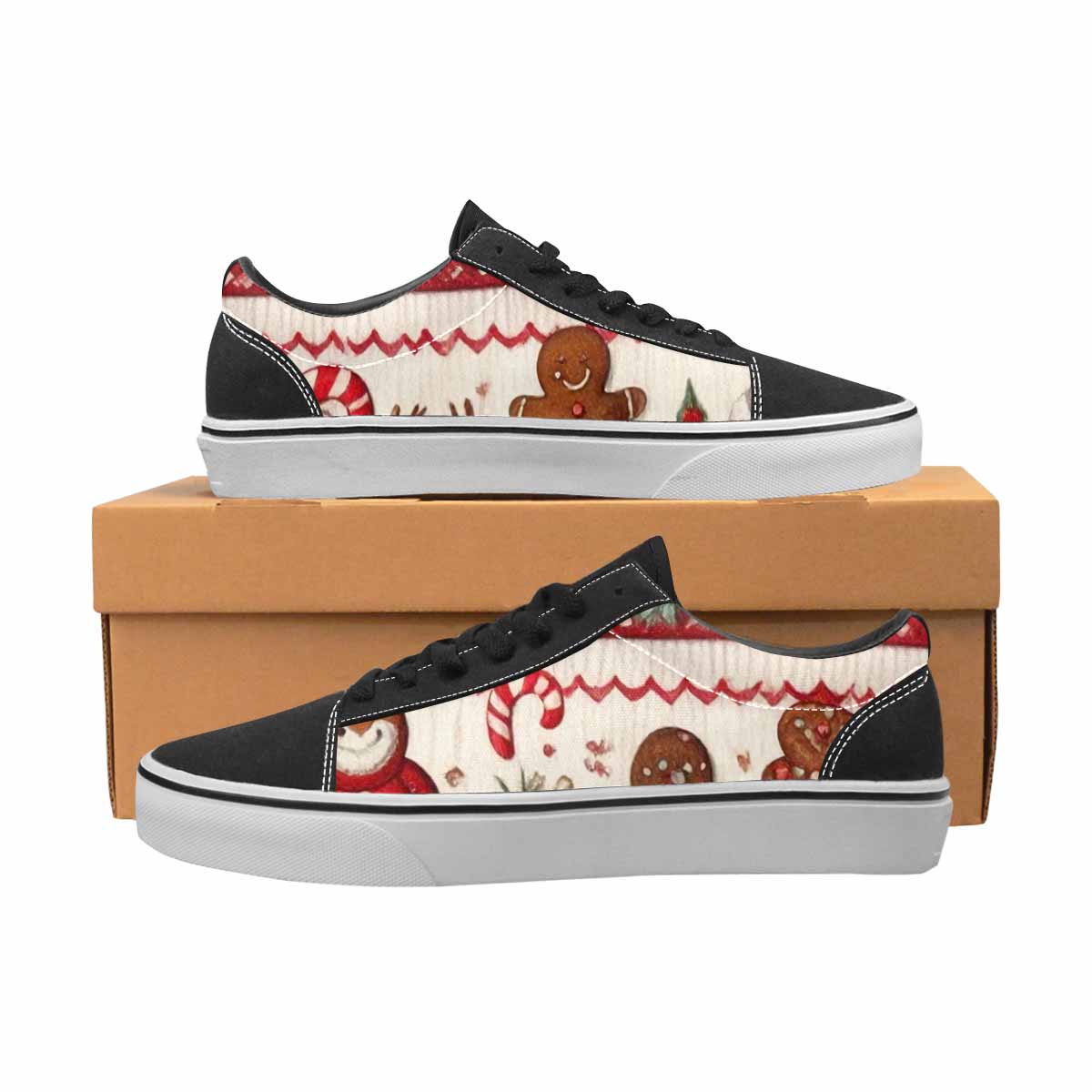 WOMEN'S Christmas Holly Snowflake Canvas Lace-Up Y2K Shoes