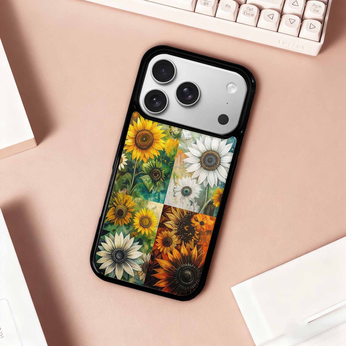 iPhone 17 Pro Case — Blend Melt Them Together Small Floral, Custom Print Case Cover
