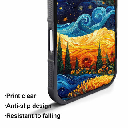 iPhone 17 Air Case — Small Van Gogh Style Swirl Galaxy, Custom Art Phone Cover