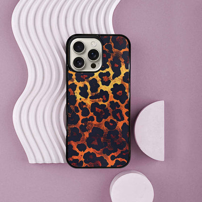 iPhone 16 Pro Max Case — Leopard Print Dark Seamless Pattern Vibrant, Custom Art Phone Cover