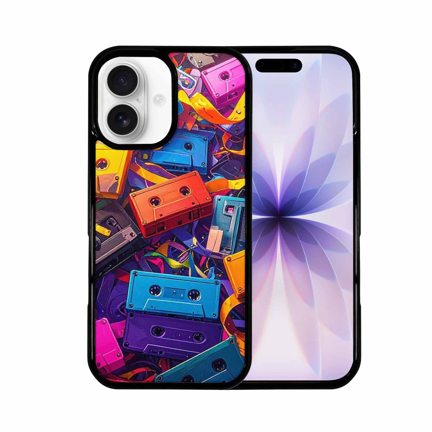 iPhone 17 Case — Retro Cassette Tape Pattern Retro Vintage, Unique Phone Case Design