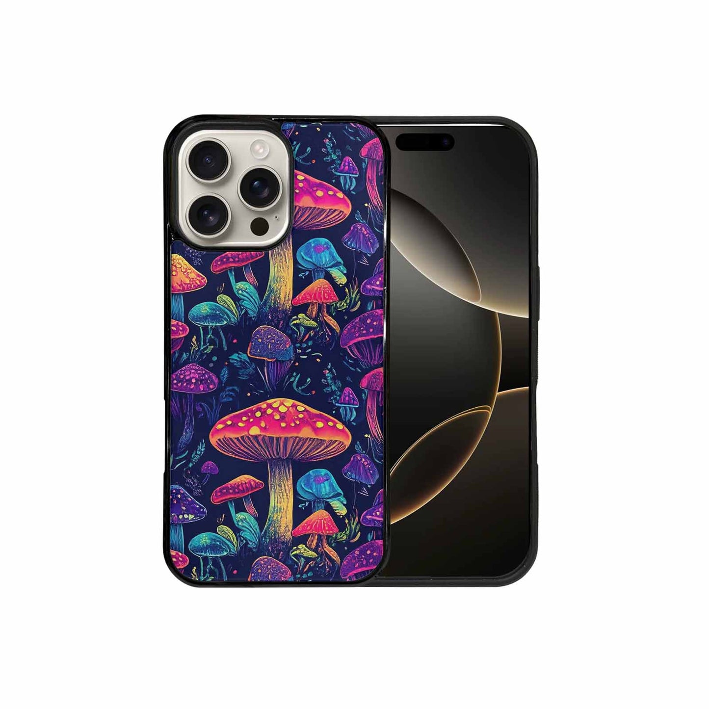 iPhone 16 Pro Max Case — Psychedelic Mushroom Custom Personalized Phone Cover, Customized Protective Case