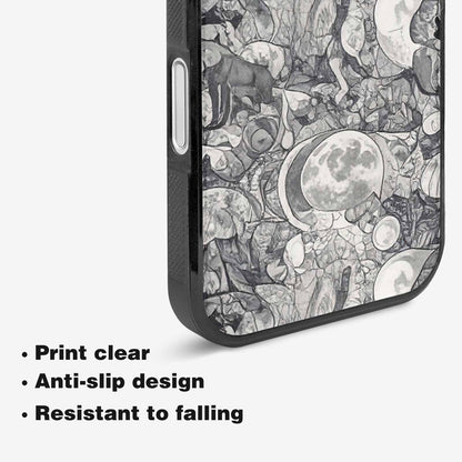 iPhone 16 Case — Wolves Everywhere Collage Overlap Small Wolf, Customized Protective Case