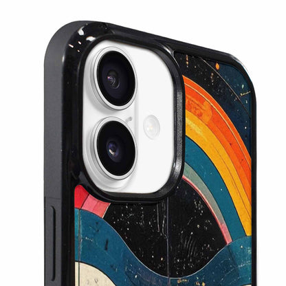 iPhone 17 Case — Retro Wave Scallop Stripe Retro Vintage, Personalized Phone Case
