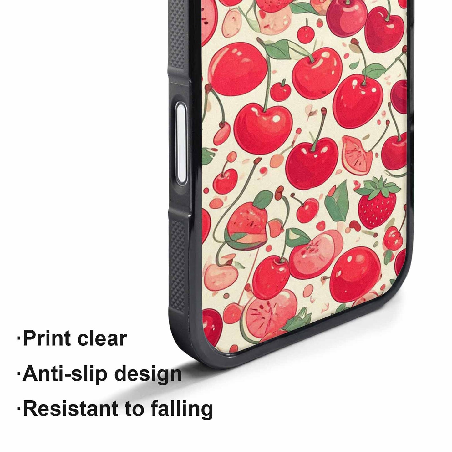 iPhone 17 Pro Max Case — Small Cherry And Fruit Original Art, Custom Designed Case Cover