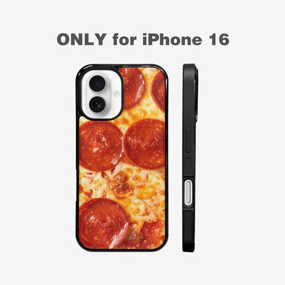 iPhone 16 Case — Pepperoni Pizza Print Custom, Unique Phone Case Design