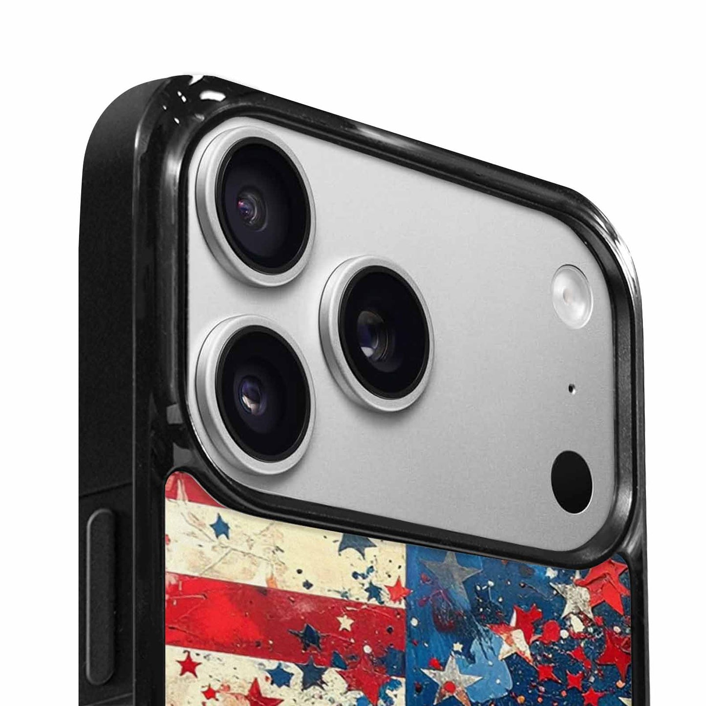 iPhone 17 Pro Case — Patriotic Stars And Stripes American Galaxy, Custom Art Phone Cover