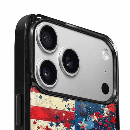 iPhone 17 Pro Case — Patriotic Stars And Stripes American Galaxy, Custom Art Phone Cover