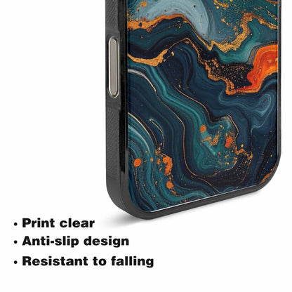 iPhone 15 Pro Max Case — Marble Dark, Custom Designed Case Cover