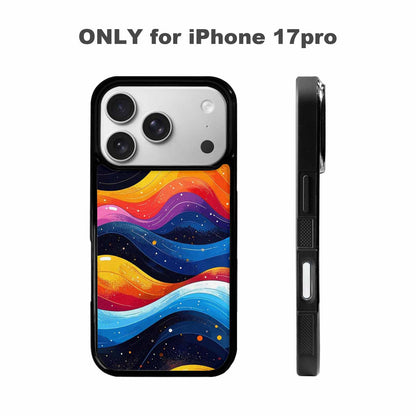 iPhone 17 Pro Case — Glossy Winter Wave Seamless Cartoon Cute, Custom Phone Case