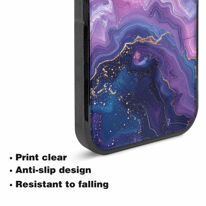 iPhone 15 Plus Case — Marble Galaxy, Custom Printed Phone Case