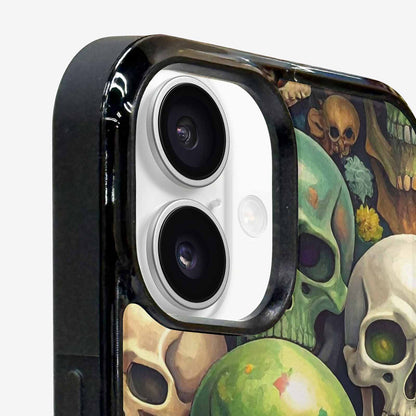 iPhone 16 Case — Skulls Camoskulls Pattern Hu E3k, Custom Art Phone Cover