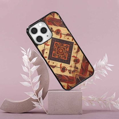 iPhone 15 Pro Max Case — Native American Geometric Pattern Arrows Feathers, Custom Made Phone Cover