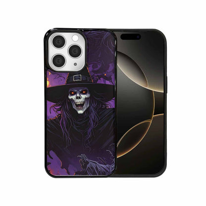 iPhone 15 Pro Max Case — Scary Horror Halloween Art Print Edge, Personalized Phone Case