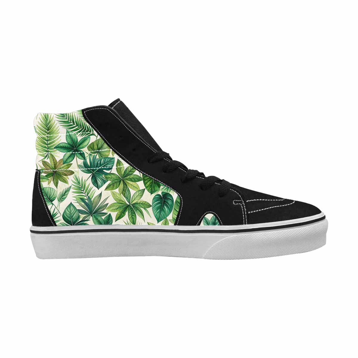 WOMEN'S Seven-Point Palmate Leaf High Top Canvas Y2K Custom Shoes