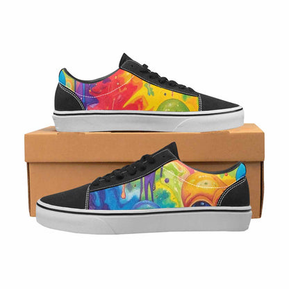 WOMEN'S Aliens  Tie Dye Lace-Up Canvas Aesthetic Custom Shoes