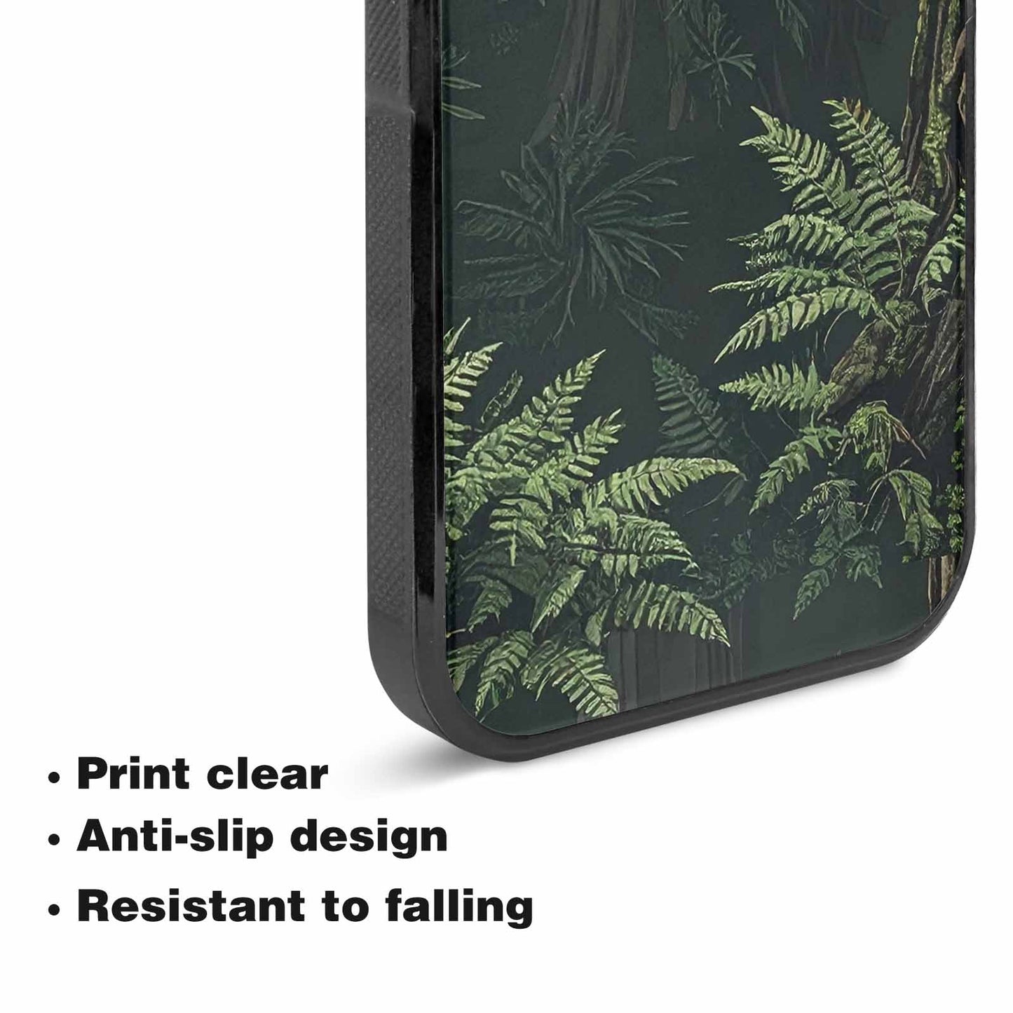 iPhone 15 Plus Case — Seamless Pattern Ancient Redwood Forest Giant, Custom Made Phone Cover