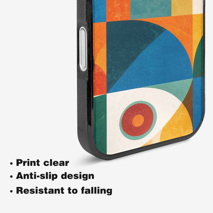 iPhone 16 Case — 1990s Memphis Art Pattern, Customized Protective Case