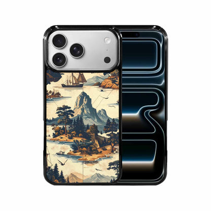 iPhone 17 Pro Max Case — Vintage Travel Artwork Pattern Retro Vintage, Custom Made Phone Cover