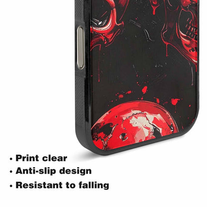 iPhone 16 Pro Max Case — 1000\'s Of Skulls Overlapping Eachother Everywhere, Unique Phone Case Design