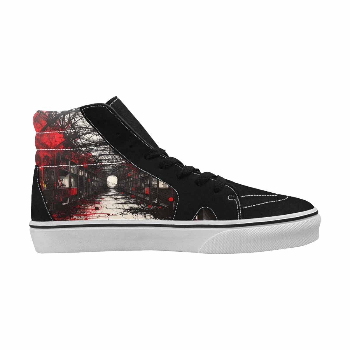 MEN'S Liminal Space Fragment High Top Canvas Kaleidoscope Custom Sneakers