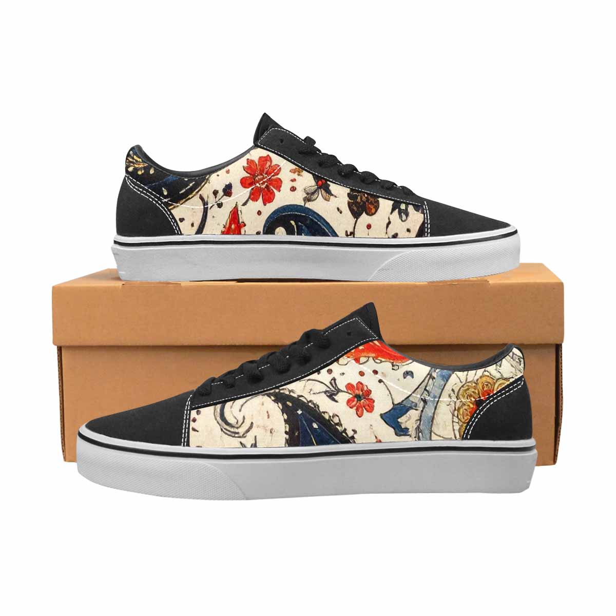 WOMEN'S Paisley Bandana Canvas Lace-Up Dreamcore Custom Shoes