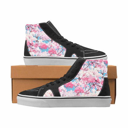 WOMEN'S Cherry Blossom High Top Canvas Boutique Cottagecore Shoes