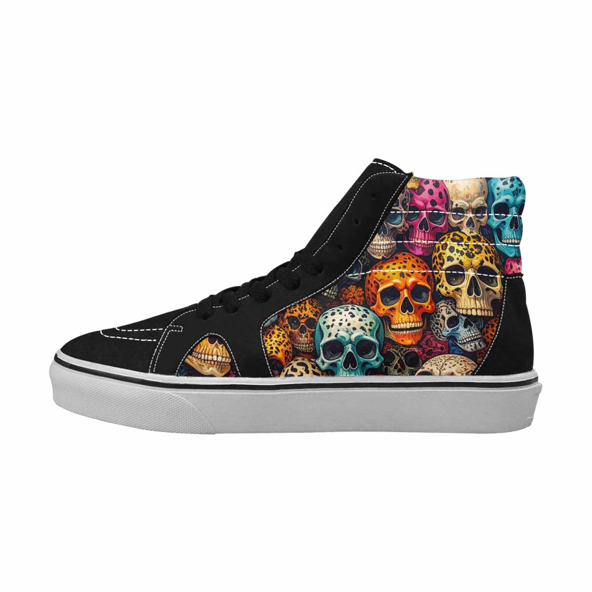 MEN'S Skulls High Top Canvas Y2K Custom Shoes