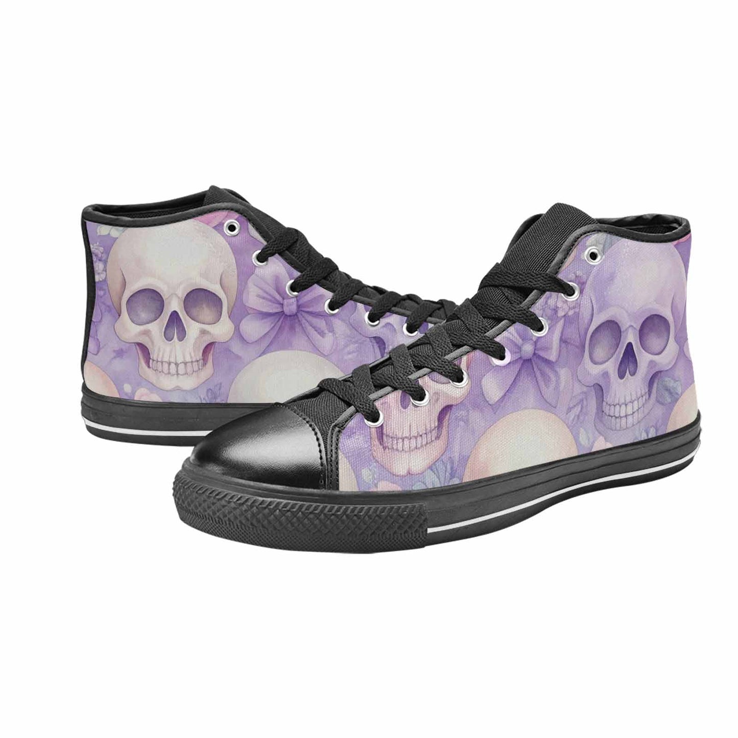 MEN'S Skulls - Pastel High Top Canvas Y2K Sneakers