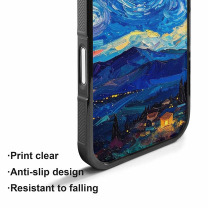 iPhone 17 Case — Starry Night Van Gogh Galaxy Space, Personalized Phone Case