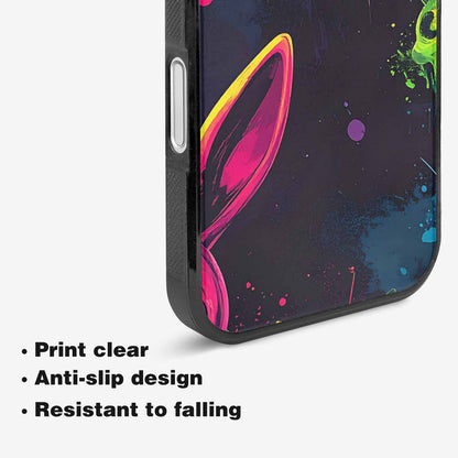iPhone 16 Plus Case — Radioactive Ghost Bunny Skull Sm, Custom Art Phone Cover