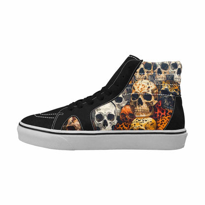 MEN'S Skulls High Top Canvas Grunge Shoes