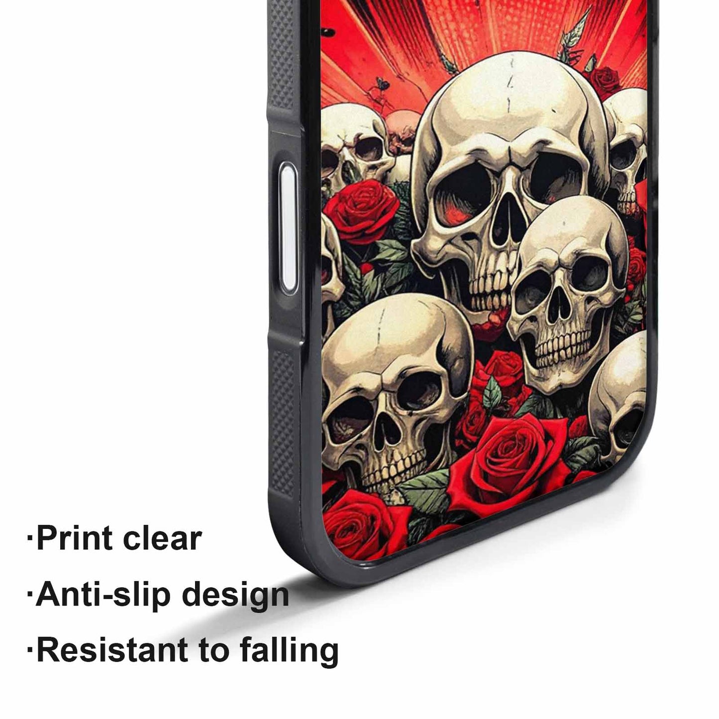 iPhone 17 Pro Case — Skull Dark Art Gothic Print Gothic, Custom Designed Case Cover