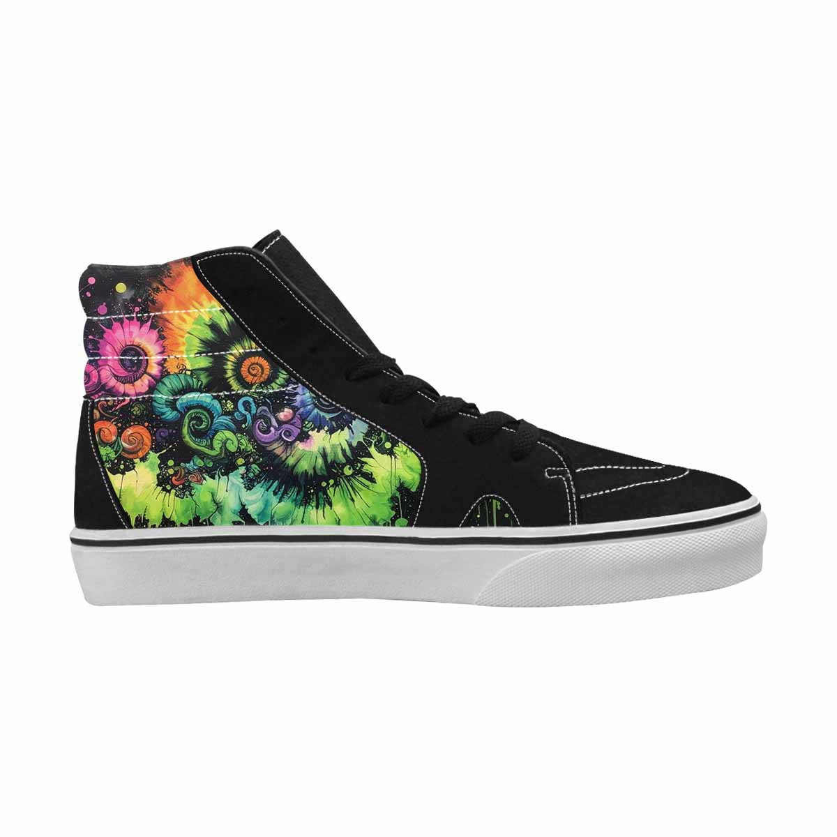 MEN'S Tie High Top Canvas Y2K Custom Shoes