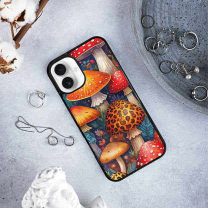 iPhone 16 Plus Case — Mushrooms Pattern Hundreds Of 5r0, Customized Protective Case