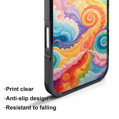 iPhone 17 Pro Case — Tie Dye Swirls Tie Dye Tie, Original Design Phone Case