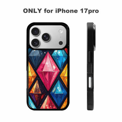 iPhone 17 Pro Case — Vintage Summer Diamond Retro Vintage, Custom Art Phone Cover