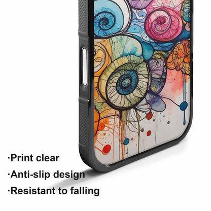 iPhone 17 Case — Tie Dye Swirls (black Tie Dye, Custom Phone Case