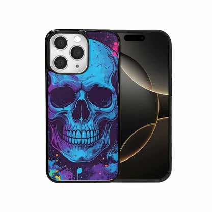 iPhone 15 Pro Max Case — Skulls Splatter Comic, Custom Made Phone Cover