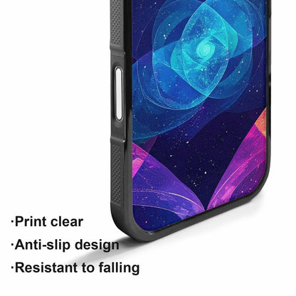 iPhone 17 Case — Rose Galaxy Art Seamless Galaxy Space, Custom Printed Phone Case