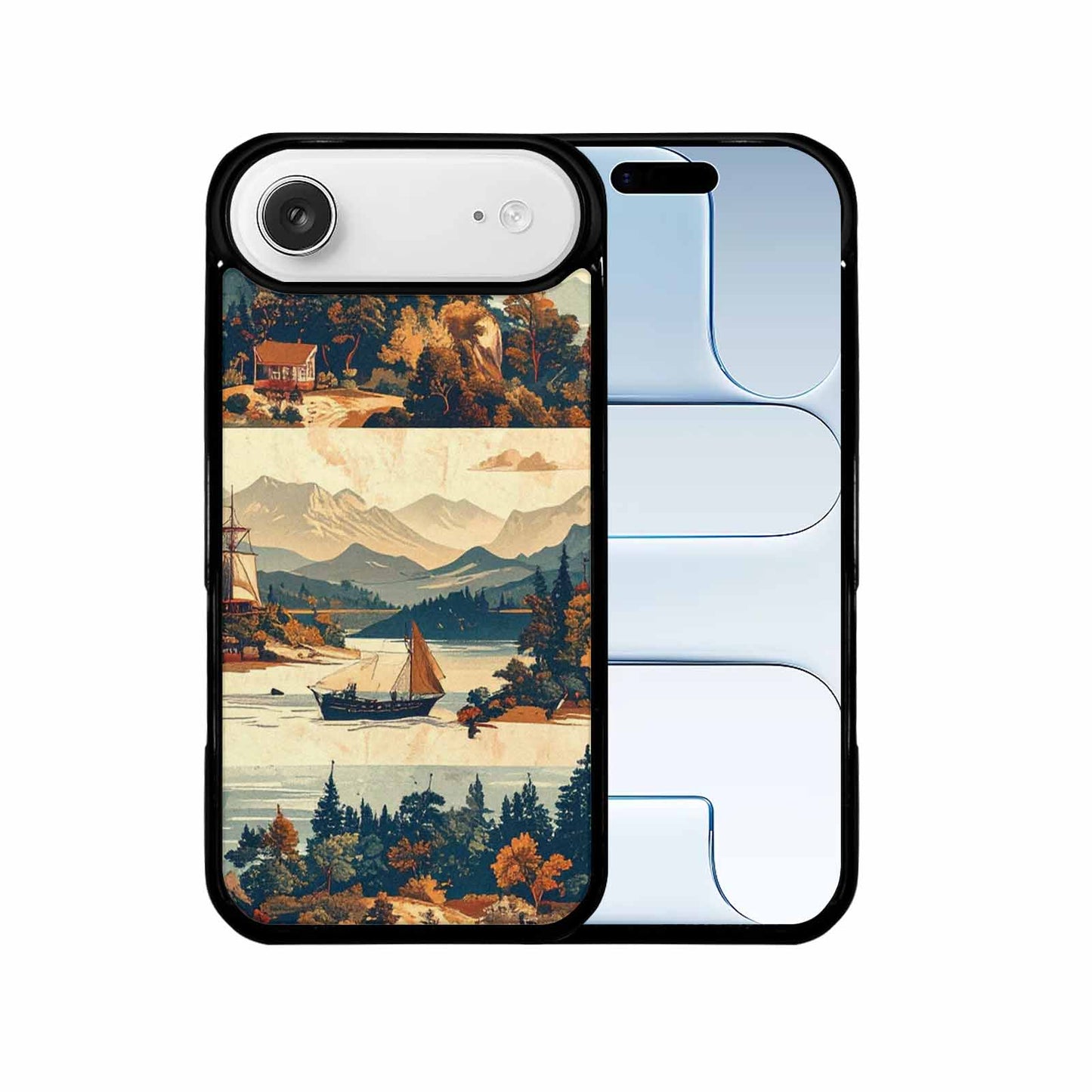 iPhone 17 Air Case — Vintage Travel Artwork Pattern Retro Vintage, Custom Designed Case Cover