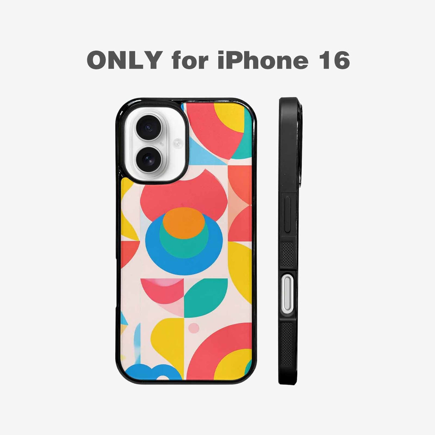 iPhone 16 Case — 1960s Mod Cartoon Art Pattern, Unique Phone Case Design