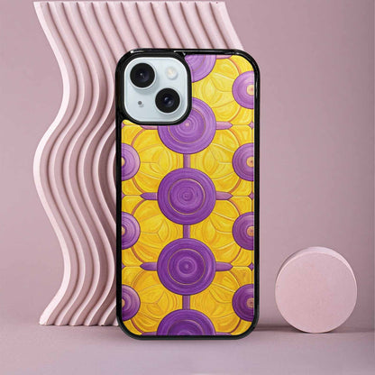 iPhone 15 Case — Intersex Flag Color Theme Small Rainbow, Customized Protective Case
